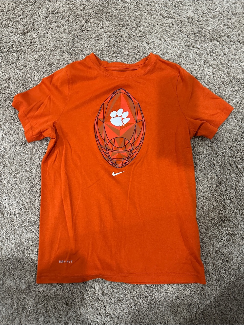 Nike Orange Short-Sleeve Graphic Performance Tee